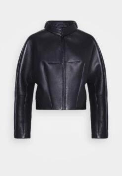 032c Trapeze Cropped Jacket - Leather Jacket - Black -Zalando UK-Outlet edacca53ce2740a0920f57390c68a0a2