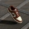 Nike Sportswear DUNK LOW - Trainers - Sail/red Sepia/metallic Gold-coloured