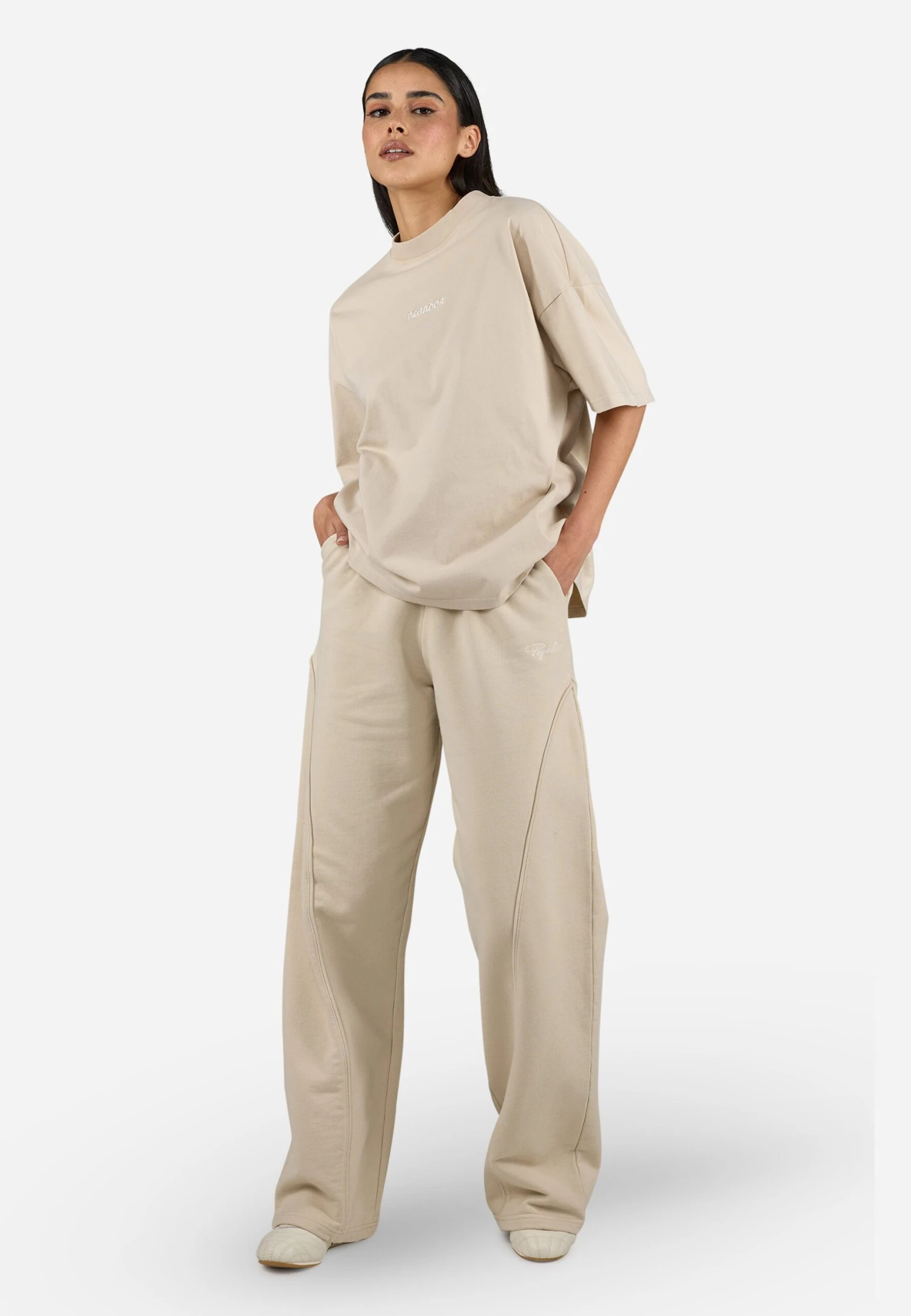 Pegador VIRAY HEAVY OVERSIZED TEE - Print T-shirt - Washed Light Beige 2 Pegador VIRAY HEAVY OVERSIZED TEE - Print T-shirt - Washed Light Beige - Image 2