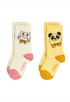 Mini Rodini CAT AND PANDA SOCKS 2 PACK UNISEX - Socks - Multi