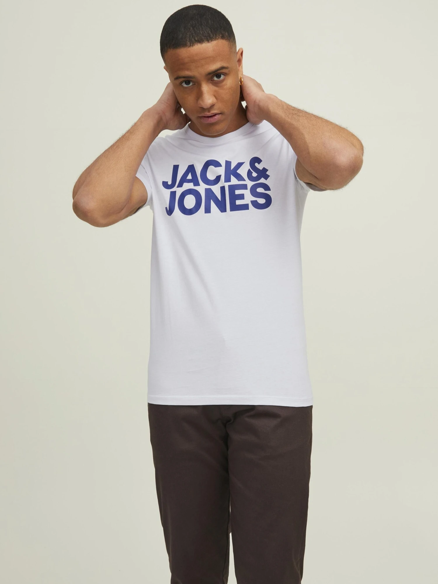 Jack & Jones Print T-shirt - Black/navy/white 2 Jack & Jones Print T-shirt - Black/navy/white - Image 2
