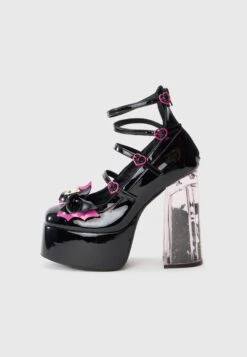 KOI FOOTWEAR MONSTER HIGH DEAD TIRED - Platform Heels - Black/pink