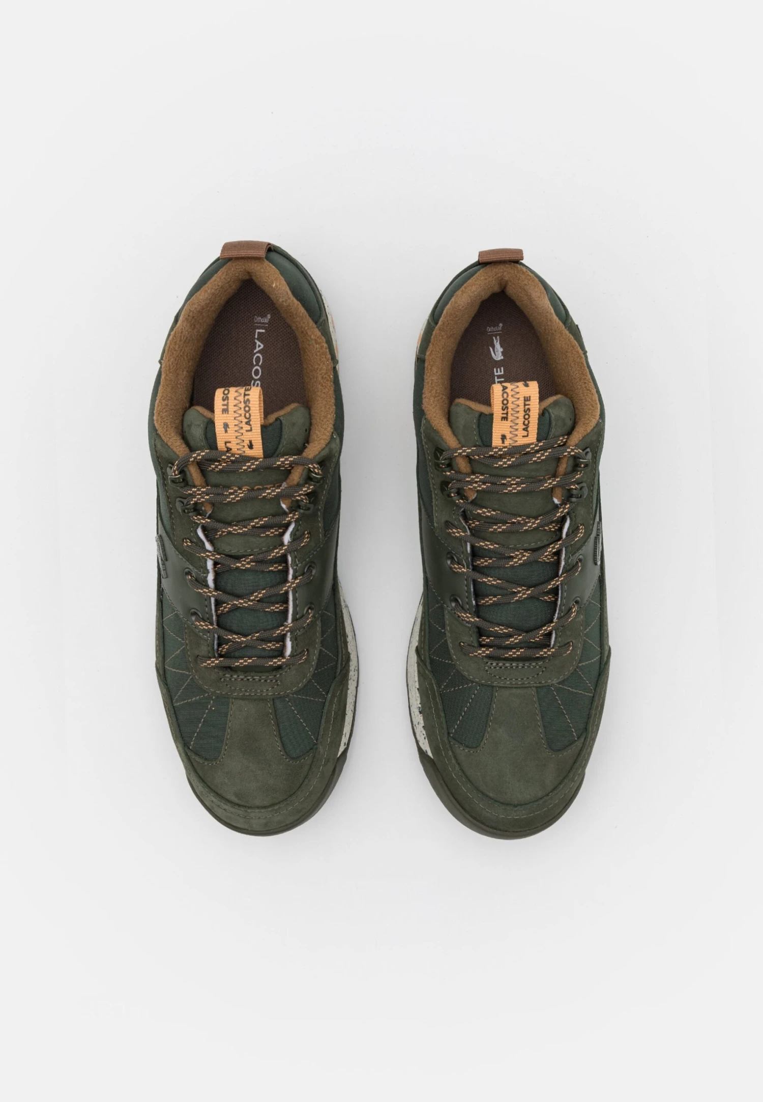 Lacoste Urban Breaker- Trainers - Dark Green/Off White 4 Lacoste Urban Breaker- Trainers - Dark Green/Off White - Image 4