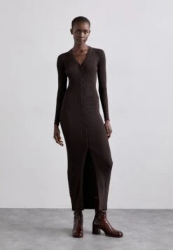 Staud MAXI SHOKO - Jumper Dress - Dark Brown