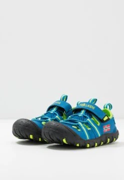 TROLLKIDS Kids Sandefjord - Walking Sandals - Medium Blue/Lime -Zalando UK-Outlet eee6eb73e0aa4c9c96d5ced8f4b5e1ad