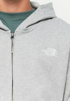 The North Face OVERSIZE HOODIE - Zip-up Sweatshirt - Light Grey Heather -Zalando UK-Outlet efafab772d9341c98c23cb2d677712b6
