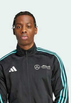 Adidas Originals MERCEDES - AMG PETRONAS FORMULA ONE TEAM DNA TRACK MEN - Training Jacket - Black White -Zalando UK-Outlet f09d17f5c8a546d2b10cc85312deea98