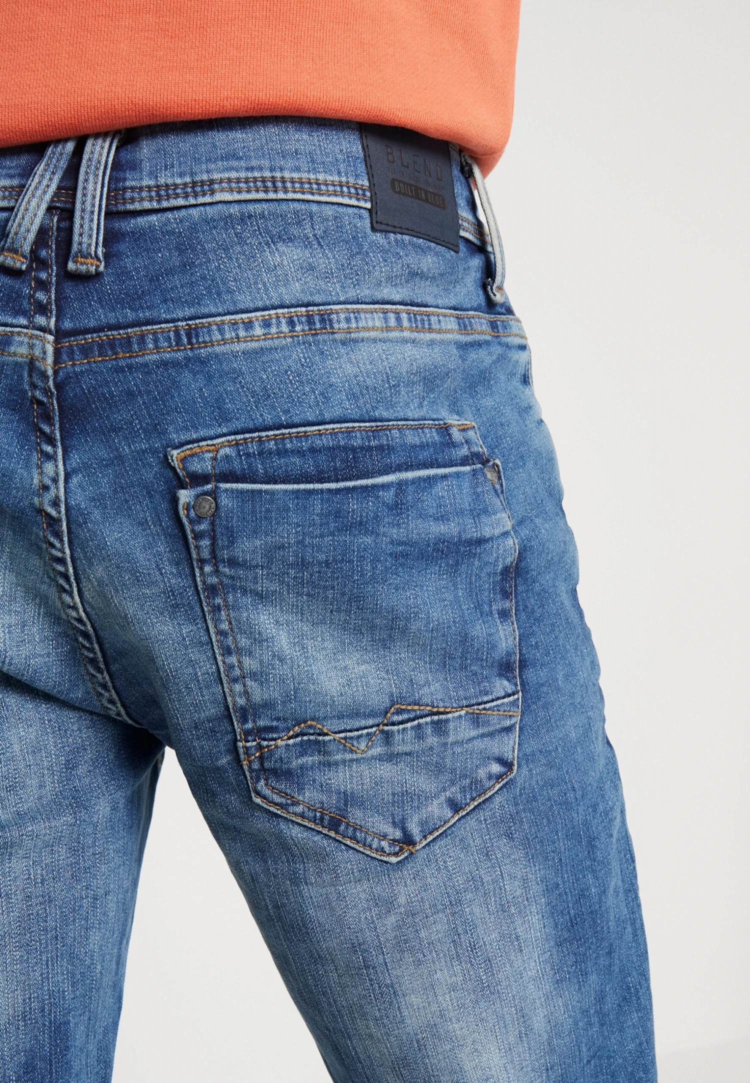 Blend BHBlizzard - Straight Leg Jeans - Denim Middle Blue 6 Blend BHBlizzard - Straight Leg Jeans - Denim Middle Blue - Image 6