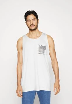 TOM TAILOR Denim Tanktop With Pocket - Top - White