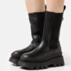 Buffalo Parker Chelsea - Platform Boots - Black