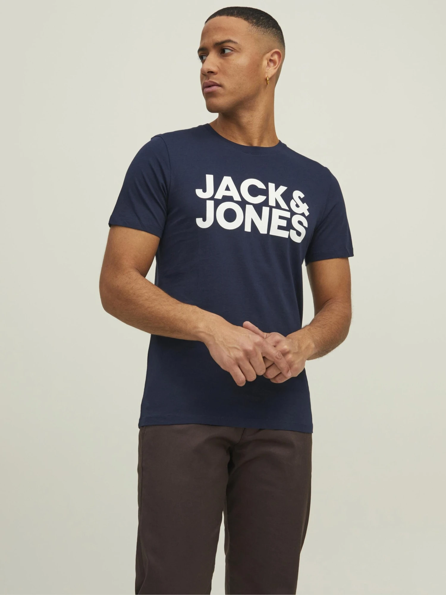 Jack & Jones Print T-shirt - Black/navy/white 4 Jack & Jones Print T-shirt - Black/navy/white - Image 4