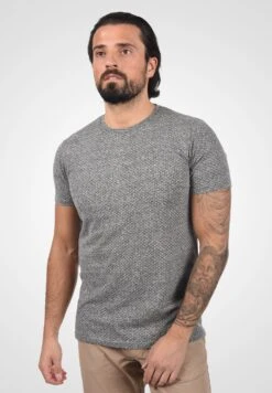 Solid SDAlarico - Basic T-shirt - Dark Grey Melange