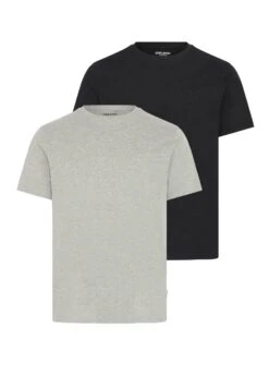 Blend BHEBAL 2 PACK - Basic T-shirt - Black Stone Mix -Zalando UK-Outlet f8445066a40e45af96769021b4fcbb44