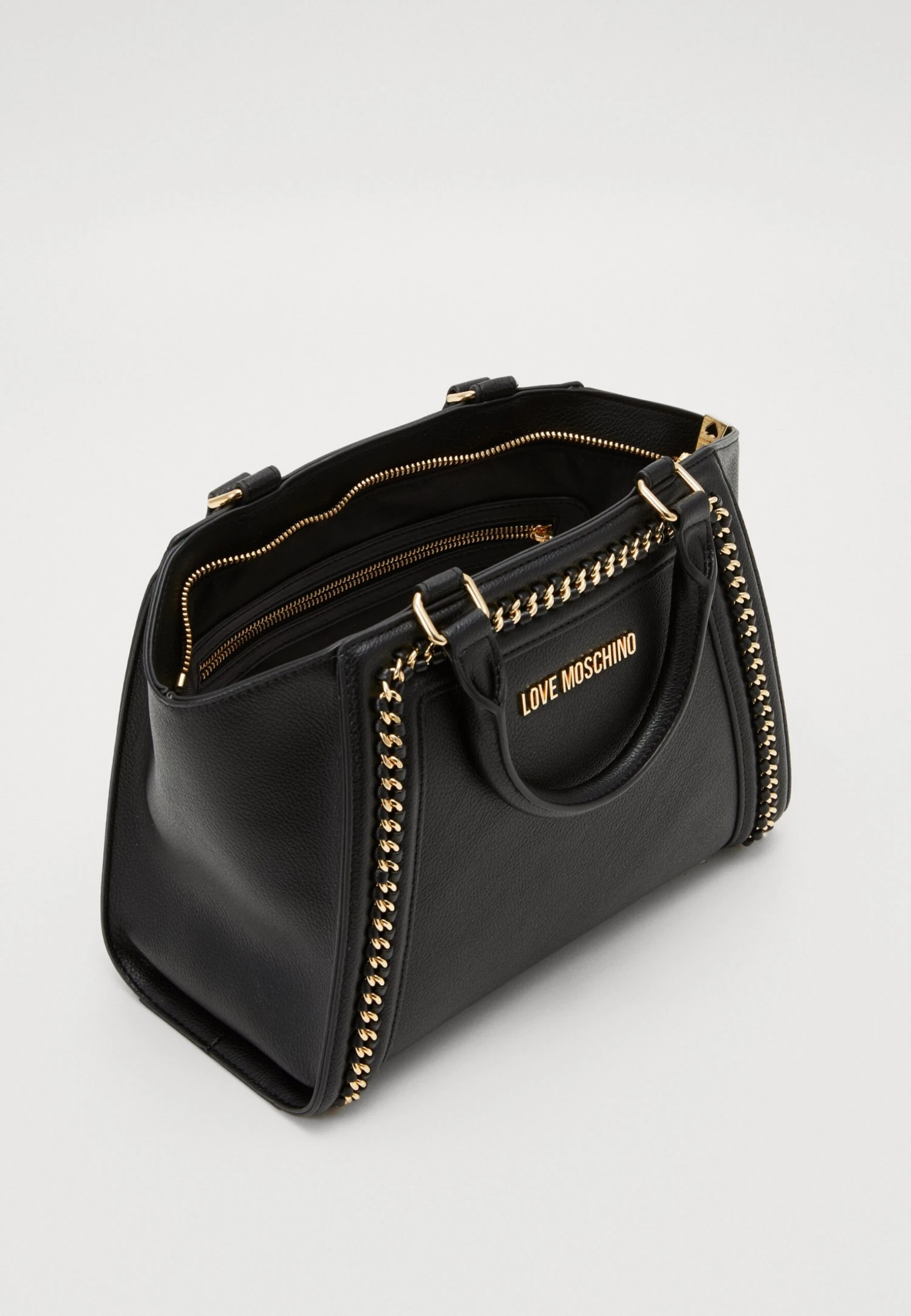 LOVE MOSCHINO Chain Link - Handbag - Nero 3 LOVE MOSCHINO Chain Link - Handbag - Nero - Image 3