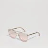 Versace Sunglasses - Pale Gold/light Pink Mirror Silver Grad