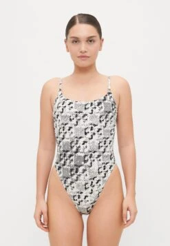 Tory Burch PRINTED GEMINI LINK ONE PIECE - Swimsuit - New Ivory