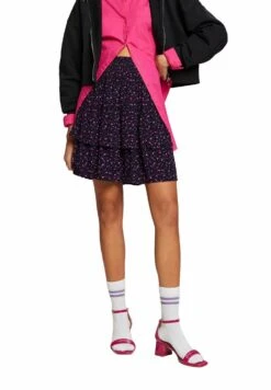 Edc By Esprit Light - A-Line Skirt - Navy