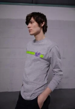 HUF Candyflip Tee - Long Sleeved Top - Athletic Grey