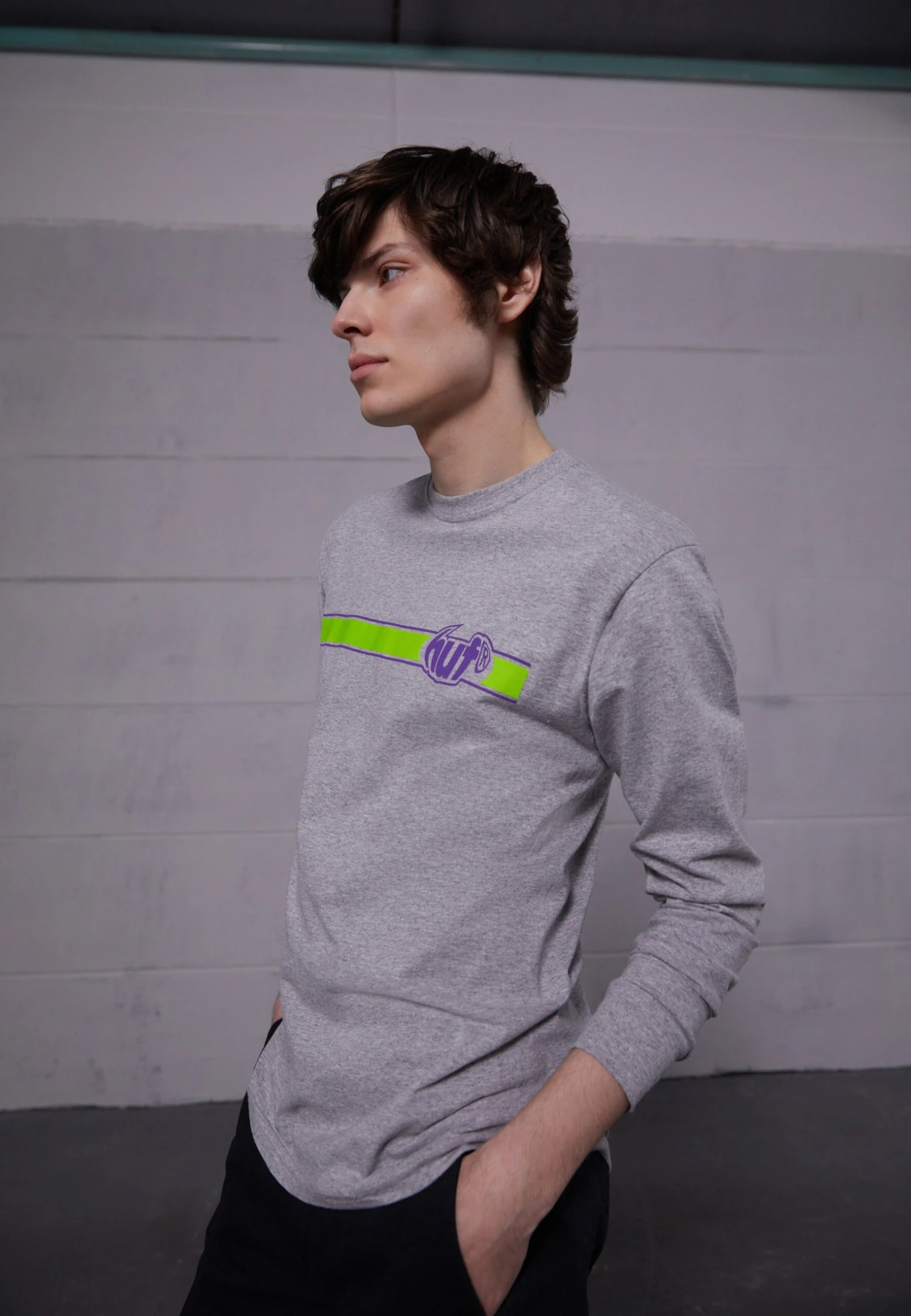 HUF Candyflip Tee - Long Sleeved Top - Athletic Grey 1 HUF Candyflip Tee - Long Sleeved Top - Athletic Grey