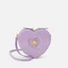 Versace Borsa Cuore A Tracolla Vernice Unisex - Across Body Bag - Baby Violet