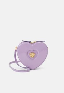 Versace Borsa Cuore A Tracolla Vernice Unisex - Across Body Bag - Baby Violet